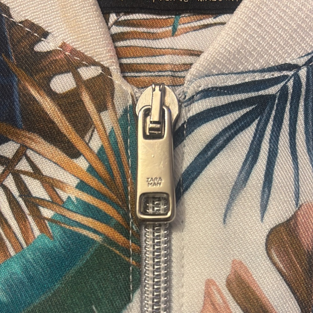 Zara Multicolor Leaf Print Jacket - image 3